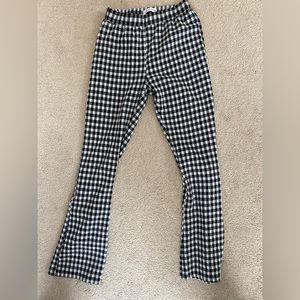 Urban Outfitters Plaid Black and White Checkered Pants